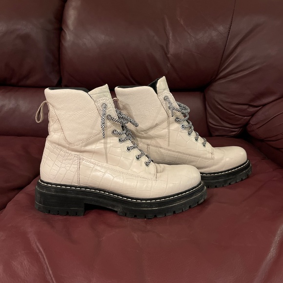 L’intervalle white leather boots - Picture 3 of 6
